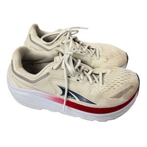Altra Via Olympus Shoes Womens Size 7 Running Sneakers Cream Red White